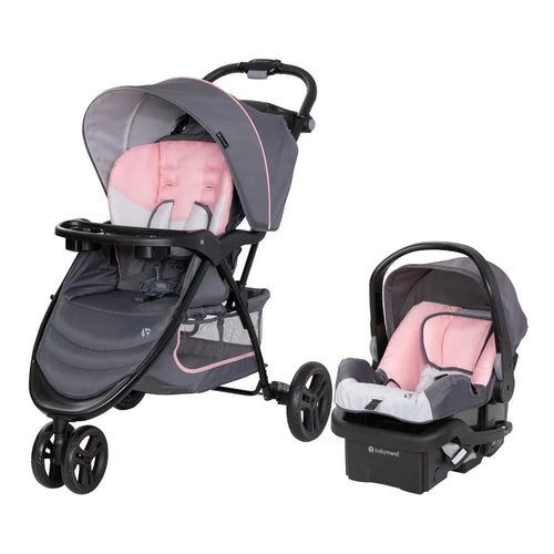 EZ Ride Travel System with Ez-Lift Infant Car Seat, Dash Pink