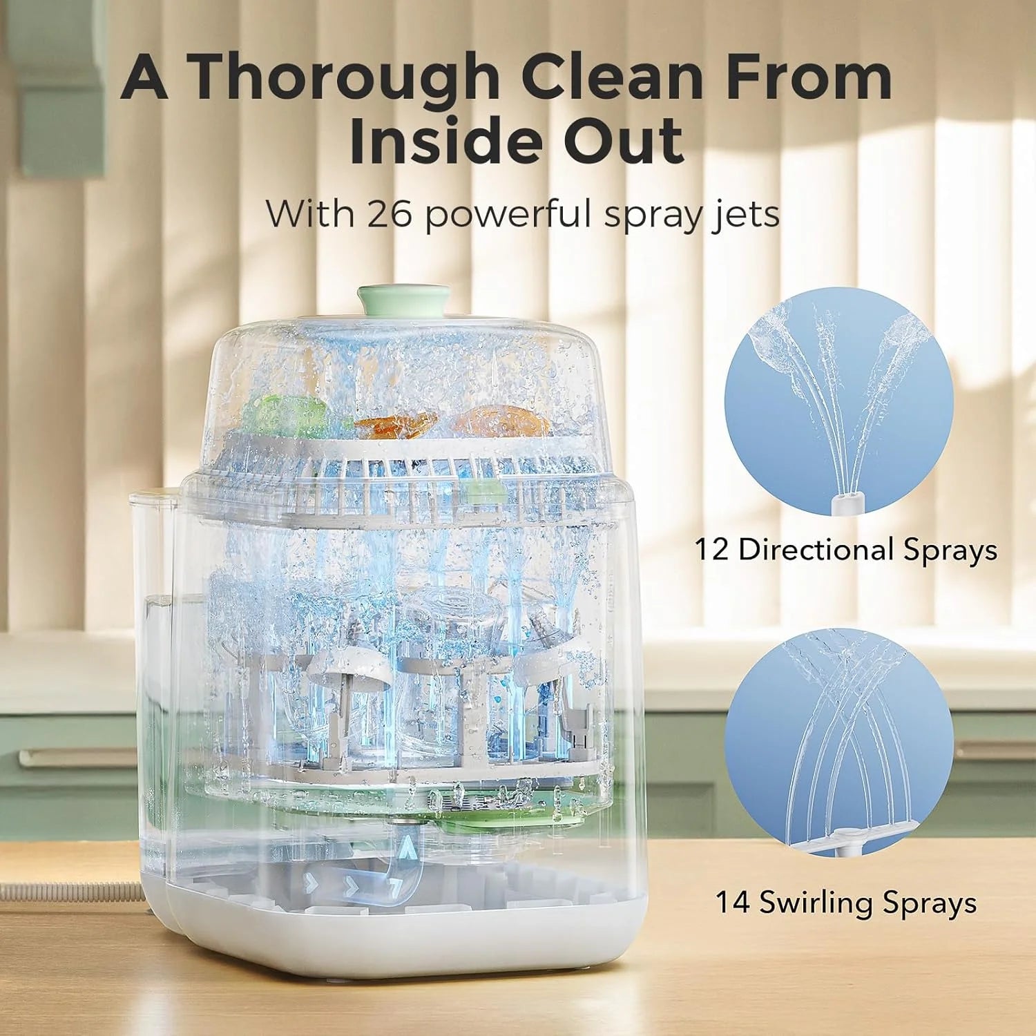 Kleanpal Pro Baby Bottle Washer, Sterilizer & Dryer Combo for Easy Cleaning, Bottle Washer Machine for Bottles,Baby Item Care