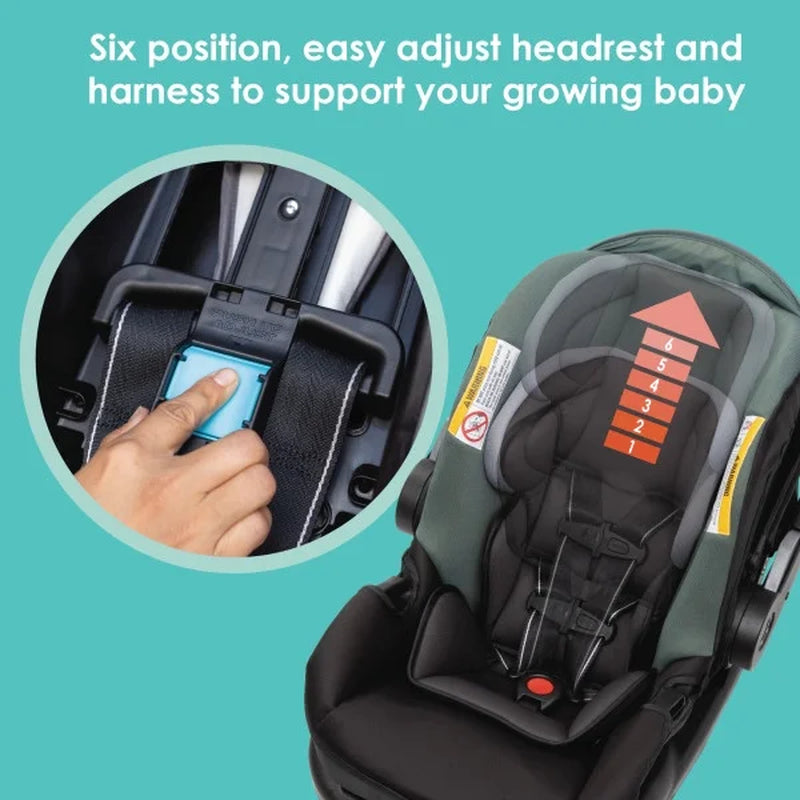EZ Ride SE Travel System with Secure-Lift Infant Car Seat - Dash Sage
