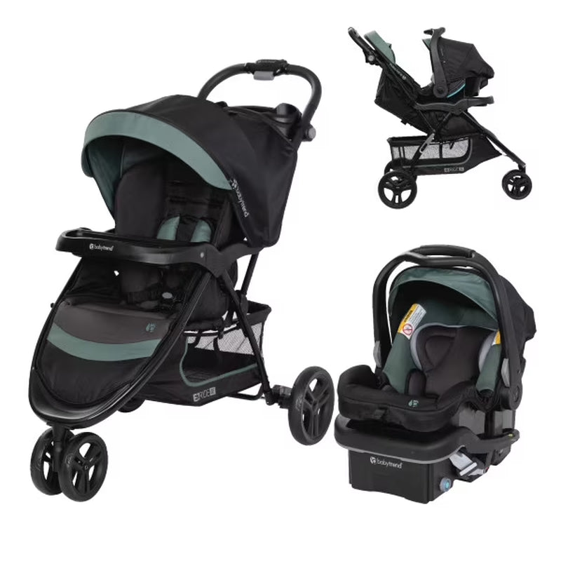 EZ Ride SE Travel System with Secure-Lift Infant Car Seat - Dash Sage