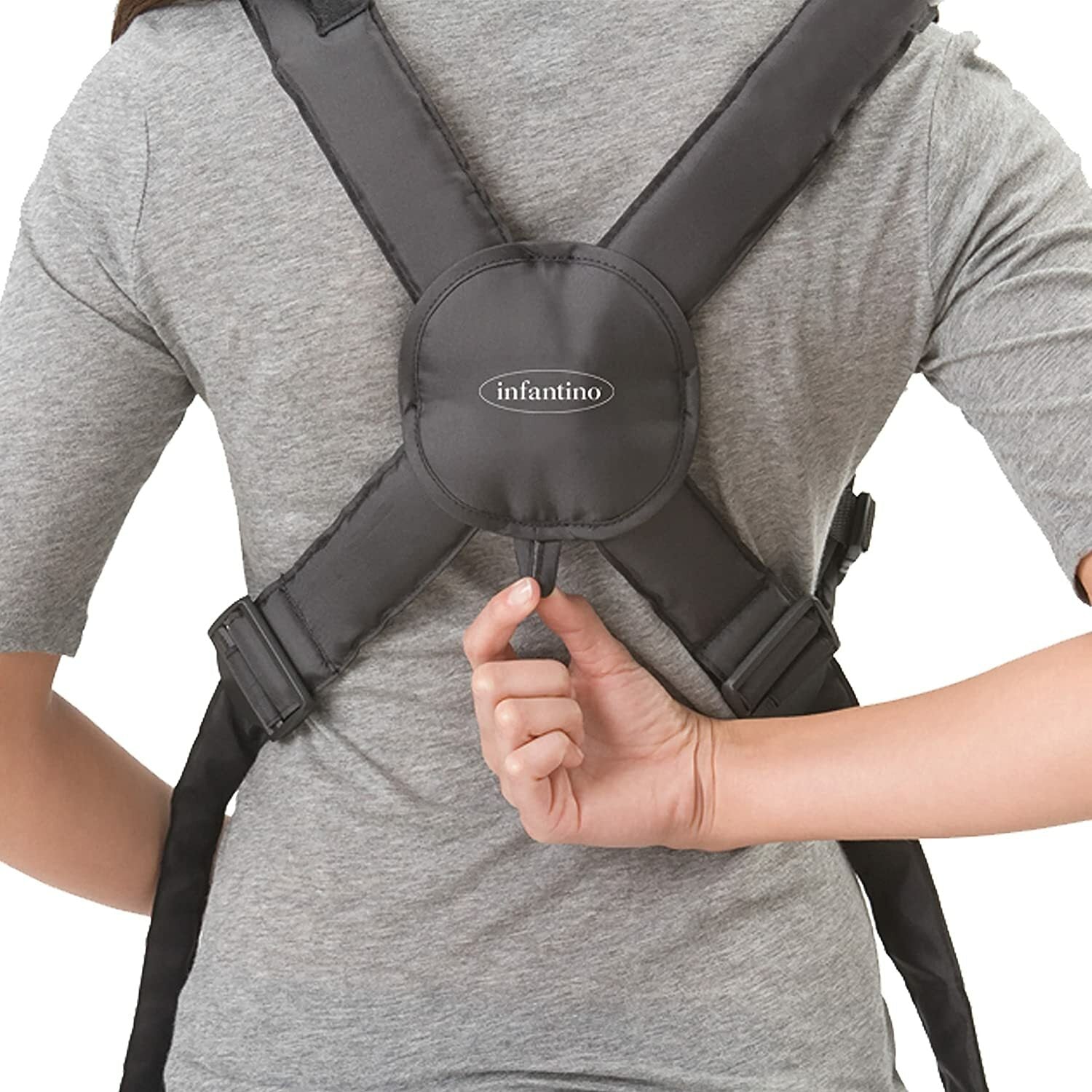 Infantino Swift Classic Baby Carrier Newborn Adjustable Strap Black